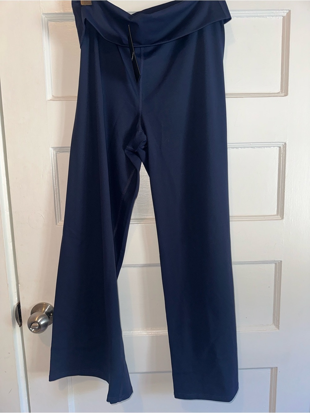 Navy Wide-Leg Yoga Pants - Fabletics NEW